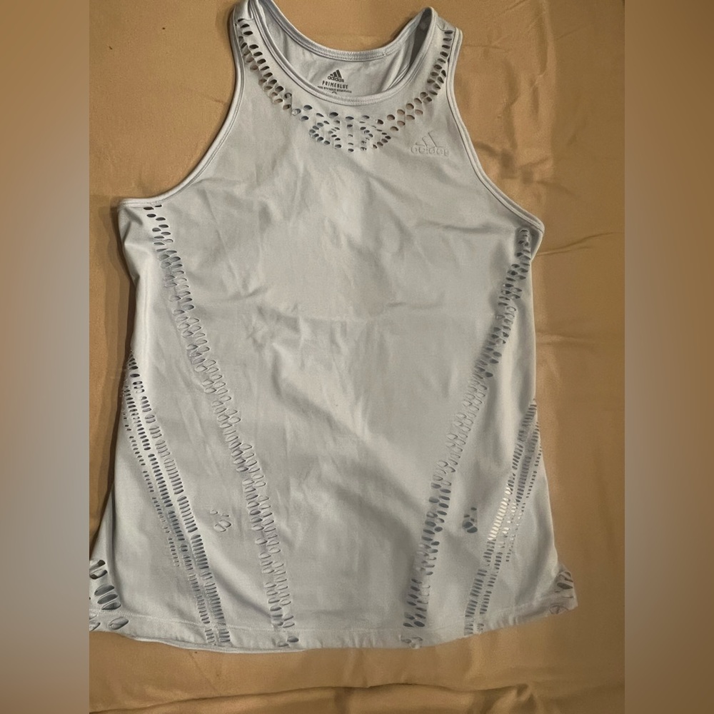 Adidas Baby Blue Tank Top Girl S